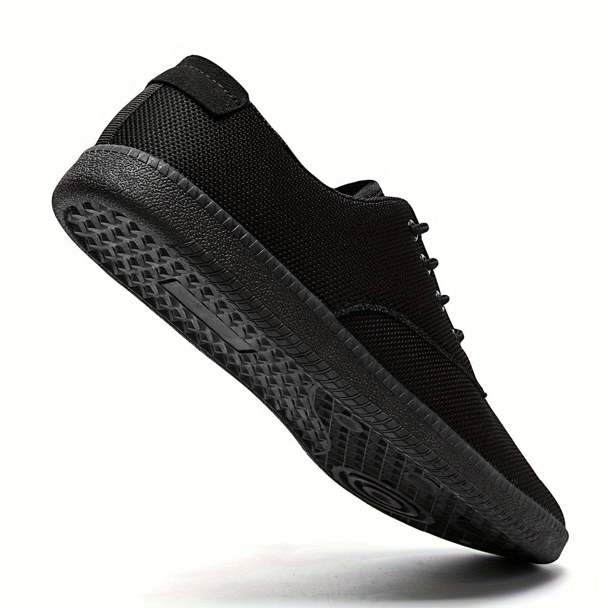 Solid Versatile Skate Shoes, Breathable Non Slip Lace-up